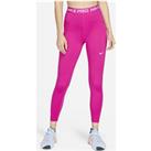 Nike Pro Women's High-Waisted Leggings with Pockets - Pink