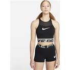 Nike Pro Dri-FIT Women's Cropped Graphic Training Top - Black