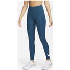 Nike Swoosh Run Women's Mid-Rise 7/8-Length Running Leggings - Blue