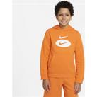 Nike Sportswear Older Kids' (Boys') Pullover Hoodie - Orange
