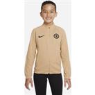 Chelsea F.C. Academy Pro Younger Kids' Knit Football Jacket - Brown