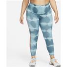 Nike One Luxe Women's Mid-Rise Printed Training Leggings - Blue