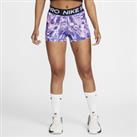 Nike Women's Mid-Rise All-over Print Shorts - Blue