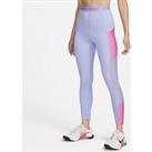 Nike Pro Women's High-Waisted 7/8 Leggings with Pockets - Purple