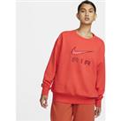 Nike Air Women's Fleece Crew Sweatshirt - Red
