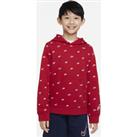Nike Sportswear Club Fleece Older Kids' (Boys') Pullover Hoodie - Red