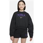 Nike Sportswear Trend Older Kids' (Girls') Fleece Sweatshirt - Black