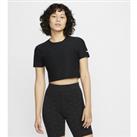 Nike Air Women's Short-Sleeve Crop Top - Black