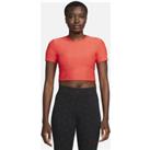 Nike Air Women's Short-Sleeve Crop Top - Red