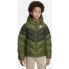 Nike Sportswear Older Kids' Synthetic-Fill Hooded Jacket - Green