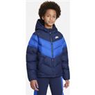 Nike Sportswear Older Kids' Synthetic-Fill Hooded Jacket - Blue
