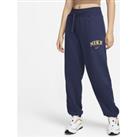 Nike Sportswear Phoenix Fleece Women's High-Waisted Oversized Tracksuit Bottoms - Blue