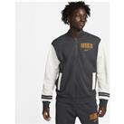 Nike Sportswear Men's Fleece Varsity Jacket - Grey