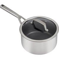 Ninja ZEROSTICK Stainless Steel 20cm Saucepan with Lid - C60220UK