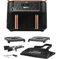 Ninja Deluxe Black & Copper Foodi MAX Dual Zone Air Fryer with Smart Cook System AF451UKDBCP