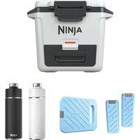 Ninja FrostVault 30QT/28L Cooler Ice Pack & Thirsti Bottle Bundle