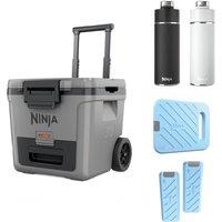 Ninja FrostVault 30QT/28L Wheeled Cooler Ice Pack & Thirsti Bottle Bundle