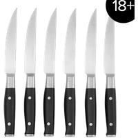 Ninja Foodi StaySharp Steak Knives 6Piece Set [] in Silver/Black | K32106UK | by SharkNinja