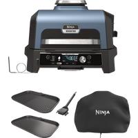 Ninja Woodfire Pro Connect XL Electric BBQ Ultimate Grill Bundle with Cover in Black | OG901BND2UK | by SharkNinja