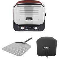 Ninja Woodfire Electric Outdoor Oven with Cover and Pizza Peel | OO101QUK | by SharkNinja