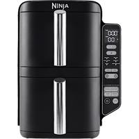 Ninja Double Stack 2-Drawer Air Fryer 7.6L in Black | SL300UK | by SharkNinja