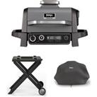 Ninja Woodfire Electric BBQ Grill & Smoker with Stand & Cover
