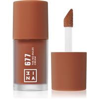 3INA The No-Rules Cream multi-purpose makeup for eyes, lips and face shade 677 - Medium, neutral brown 8 ml