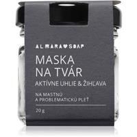 Almara Soap Face face mask for oily and problem skin charcoal & nettle 20 g