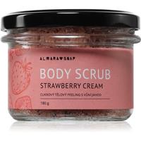 Almara Soap Body Scrub sugar body scrub for cellulite with aroma Strawberry Cream 180 g