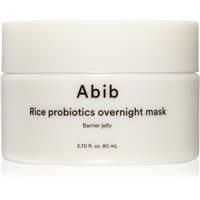 Abib Rice Probiotics Overnight Mask Barrier Jelly night face mask for intensive hydration 80 ml