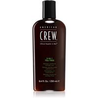 American Crew Hair & Body 3-IN-1 Tea Tree 3-in-1 shampoo, conditioner and shower gel for men 250 ml