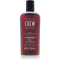 American Crew 3 in 1 Chamimile + Pine 3-in-1 shampoo, conditioner & shower gel for men 250 ml