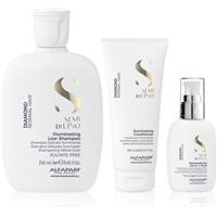 Alfaparf Milano Semi di Lino Diamond Kit set for shiny and soft hair