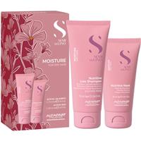 Alfaparf Milano Semi di Lino Moisture Minisize Kit travel set for intensive hydration
