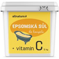 Allnature Epsom salt + vitamn C bath salts with vitamin C 5000 g
