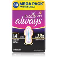 Always Platinum Secure Night Size 4 sanitary towels night 30 pc