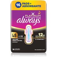Always Platinum Night Extra Size 5 sanitary towels night 16 pc