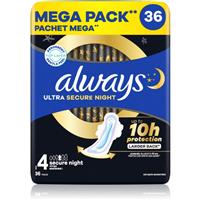 Always Ultra Secure Night Size 4 sanitary towels night 36 pc