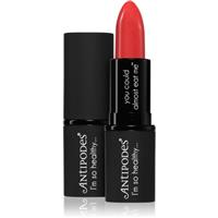 Antipodes Moisture-Boost Natural Lipstick nourishing lipstick shade South Pacific Coral 4 g