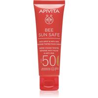 Apivita Bee Sun Safe Anti-Spot and Anti-Age Tinted Face Cream SPF50 protective tinted cream for the face SPF 50 shade Natural 50 ml