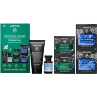 Apivita Glow on the Go Christmas gift set with a brightening effect