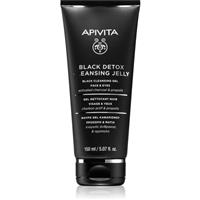 Apivita Cleansing Black Detox Cleansing Gel cleansing gel with activated charcoal for face and eyes 50 ml