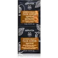 Apivita Express Beauty Gentle Face Scrub Apricot gentle facial scrub for the face 2 x 8 ml