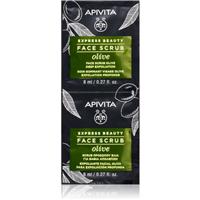 Apivita Express Beauty Exfoliating Face Scrub Olive intensive cleansing scrub for the face 2 x 8 ml