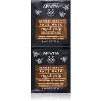 Apivita Express Beauty Anti-aging Face Mask Royal Jelly revitalising face mask with firming effect 2 x 8 ml