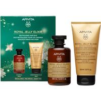 Apivita Royal Jelly Elixir Revitalizing Hair Duo Christmas gift set with revitalising effect