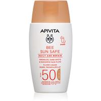 Apivita Bee Sun Safe Daily Age Repair Tinted Fluid SPF50 toning protective cream SPF 50 50 ml