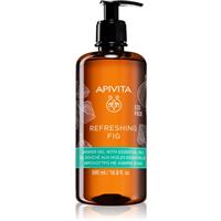 Apivita Refreshing Fig Shower Gel refreshing shower gel with essential oils 500 ml