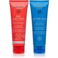 Apivita Bee Sun Safe Beach Essentials set for tanning