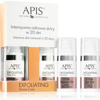 Apis Natural Cosmetics Exfoliation Home Care set for intensive restoration and skin stretching 2x15 ml